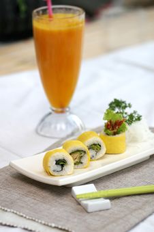 Prepared And Delicious Sushi Taken In Studio Stock Photos Prepared And Delicious Sushi Taken In Studio Stock Photos