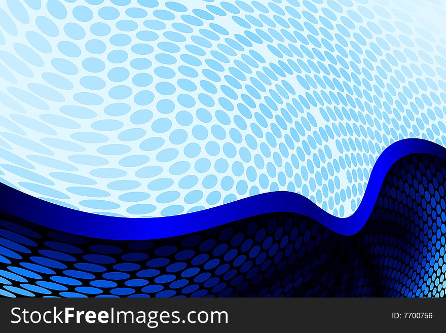 Vector illustration of Blue Spot Pattern