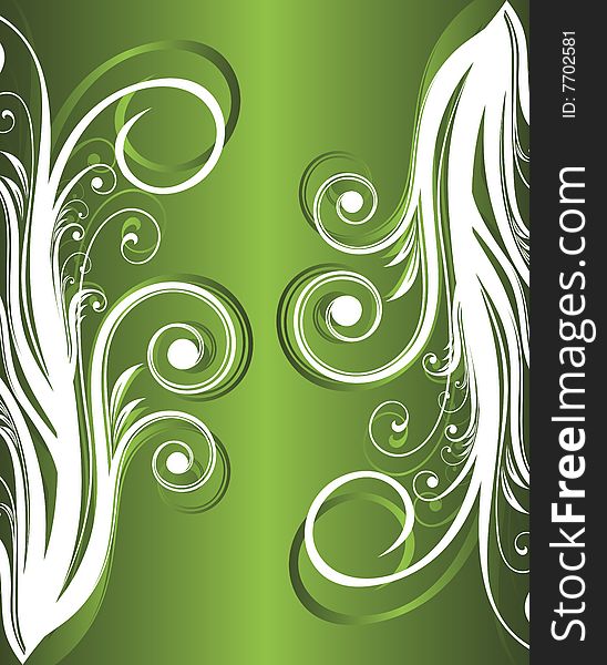 Floral elements on green background.
vector illustration. Floral elements on green background.
vector illustration.