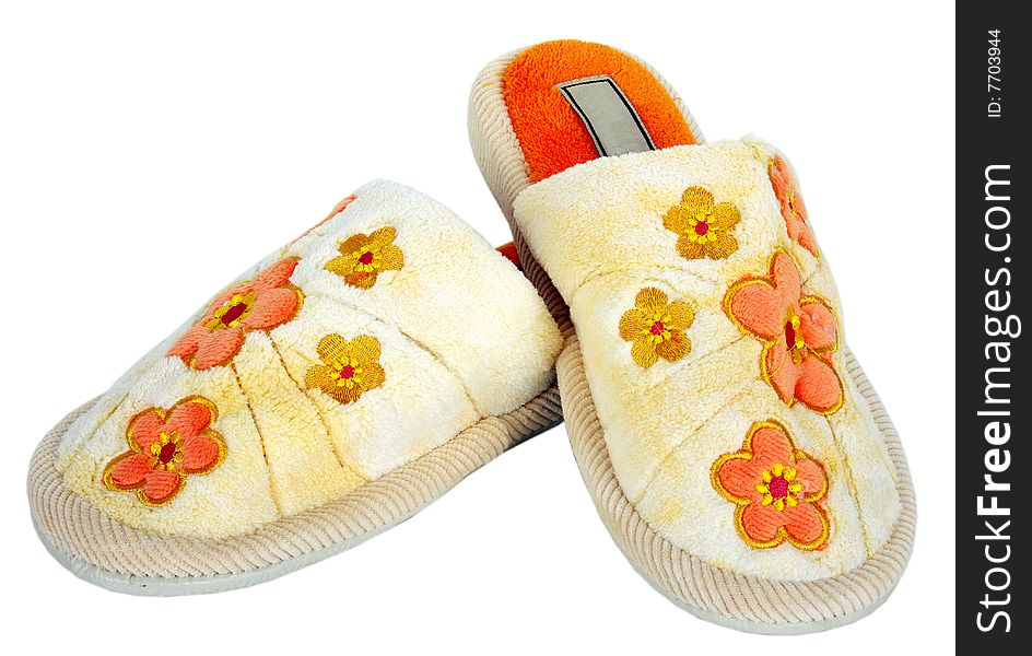 Soft slippers - very convenient and comfortable room footwear