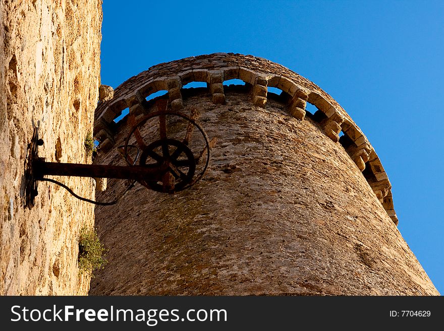 View of old stronghold tower