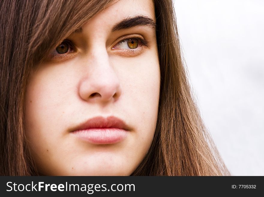 Young Woman Close Portrait