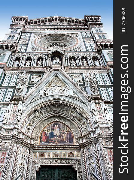 Fragment of cathedral in Florence, Italy