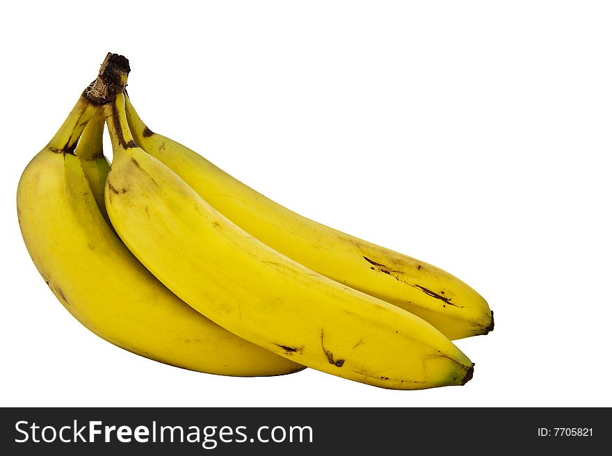 Bananas On White Background