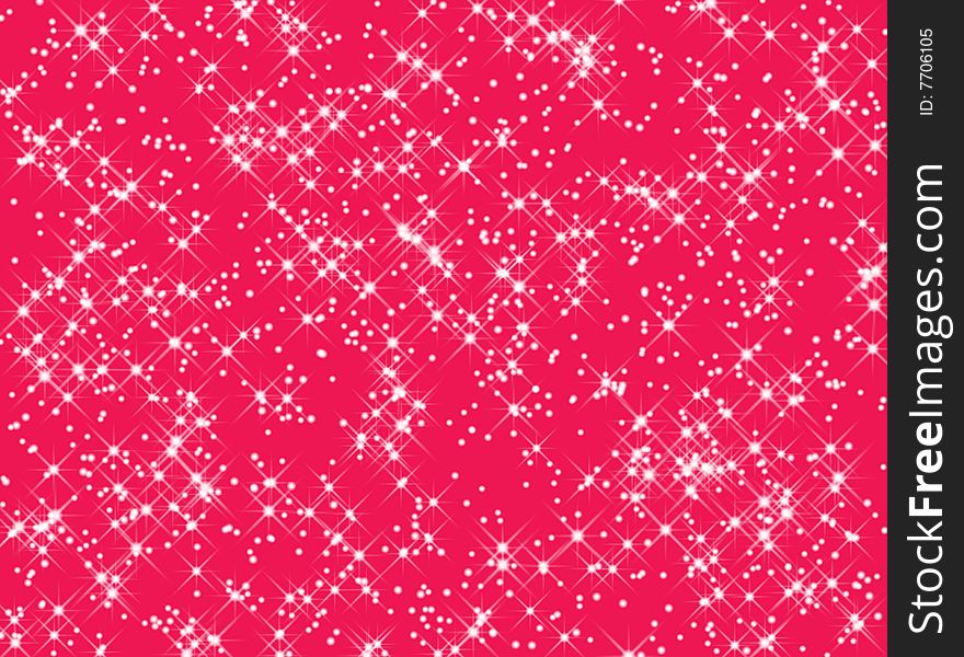 Abstract star pattern on red for backgrounds. Abstract star pattern on red for backgrounds