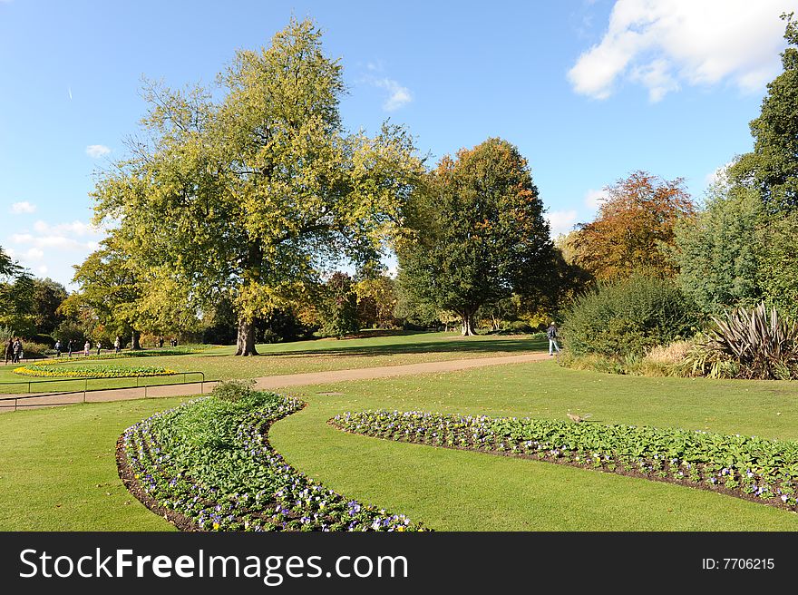 Autumn in Hyde Park, London. Autumn in Hyde Park, London