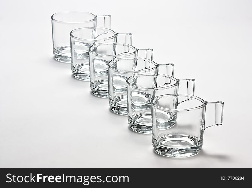 Empty Transparent  Mugs