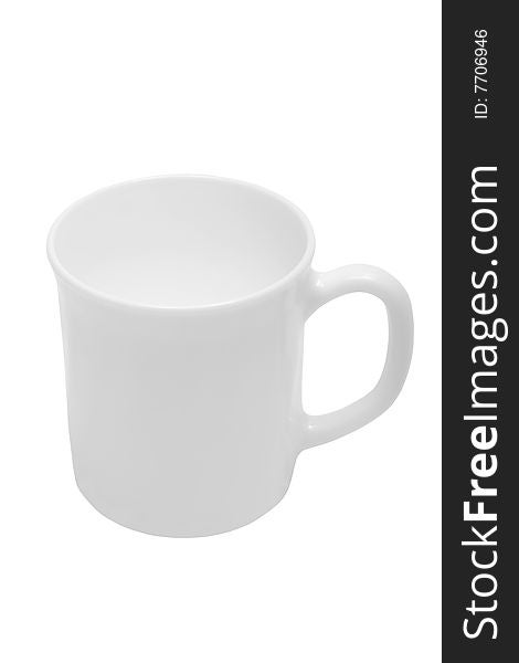Beautiful coffee cup on a white background