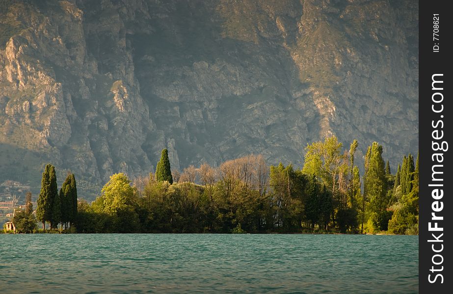 Garda lake view, in the north of Italy. Garda lake view, in the north of Italy