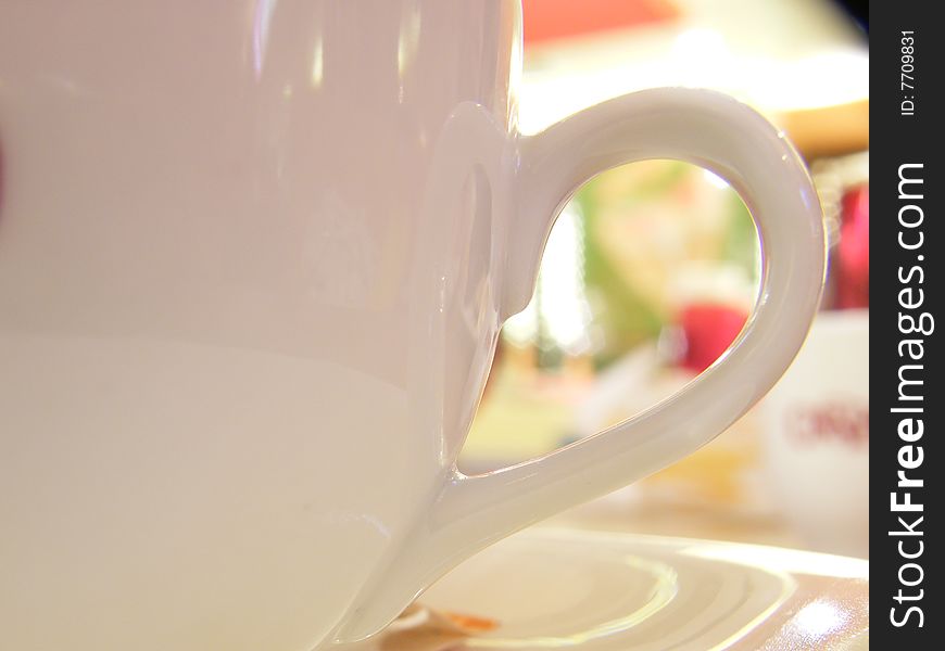 Tea cup at the restaurant