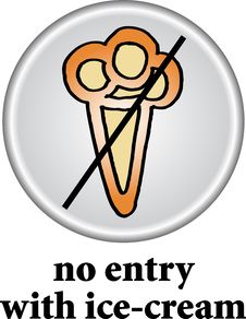 No Ice-cream Sign Stock Photography No Ice-cream Sign Stock Photography