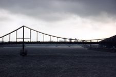 Foot-bridge On The River Dnipro In Kyiv Stock Photos Foot-bridge On The River Dnipro In Kyiv Stock Photos