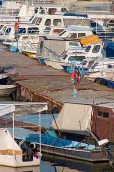 Boats In Pier Royalty Free Stock Photo Boats In Pier Royalty Free Stock Photo