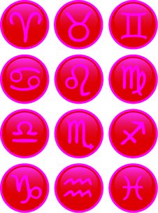Zodiac Icon Set Stock Photography Zodiac Icon Set Stock Photography