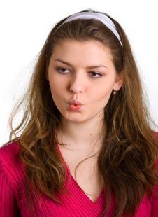 As She Will Kiss Royalty Free Stock Image As She Will Kiss Royalty Free Stock Image