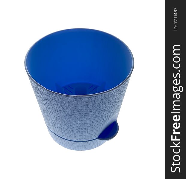 Blue flowerpot