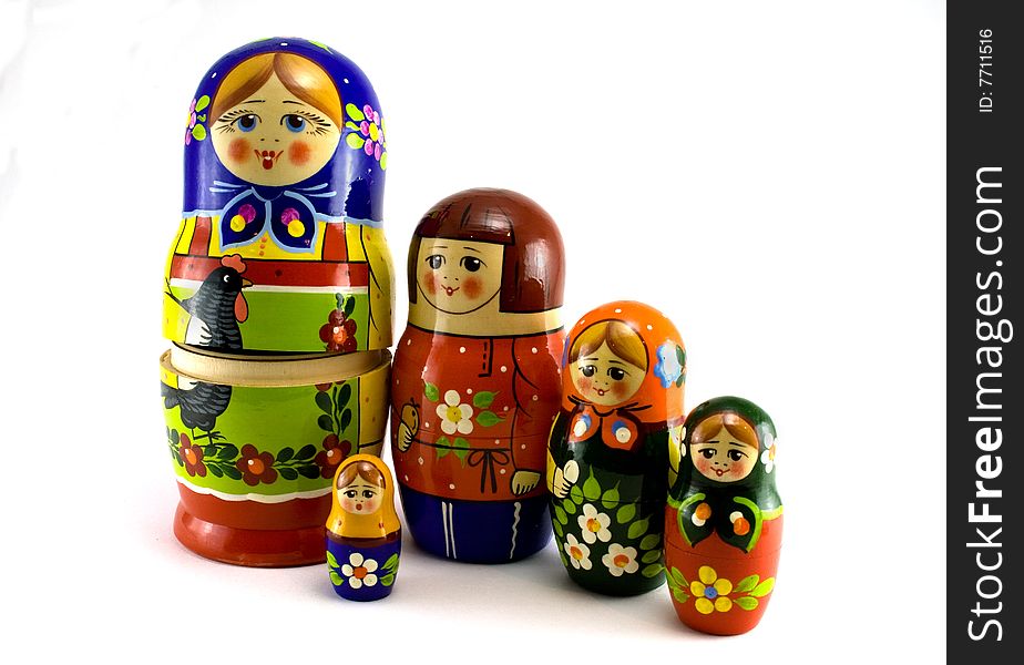 Family of the Tver nested doll. Family of the Tver nested doll