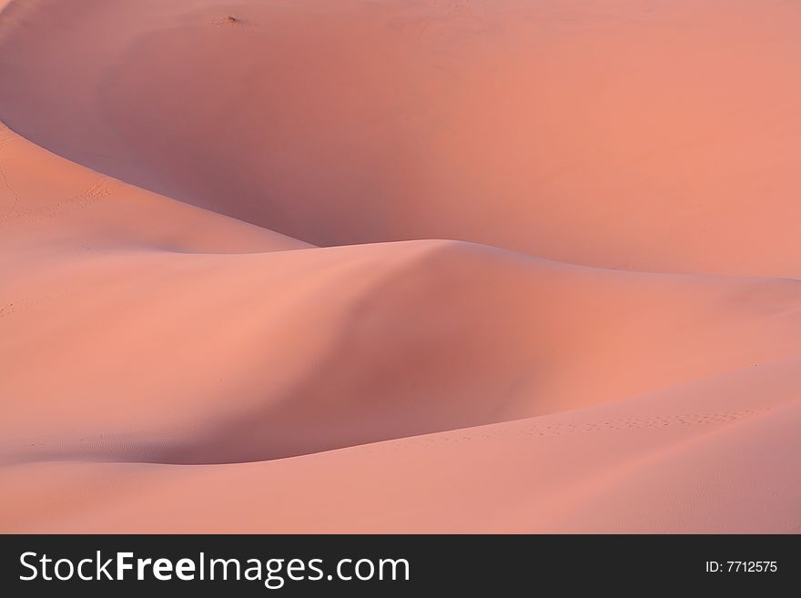 Sahara desert - magic colors during sunrise