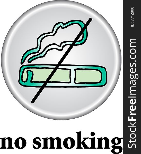 No smoking place sign