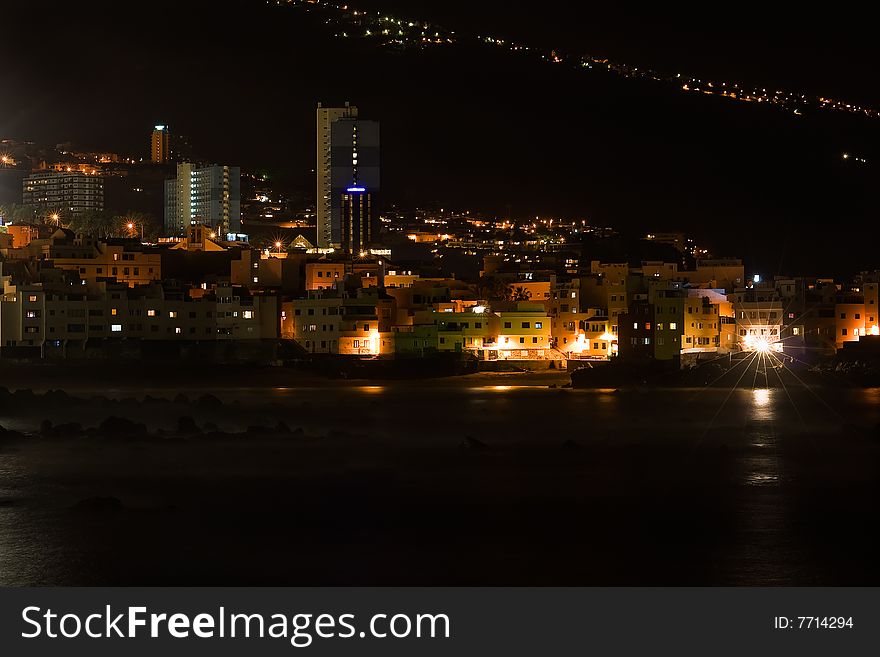 Teneriffe beach in summer holiday