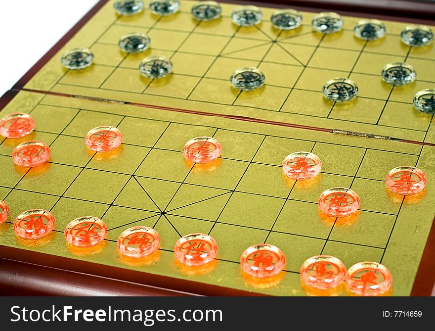 Chinese chess and golden chessboard