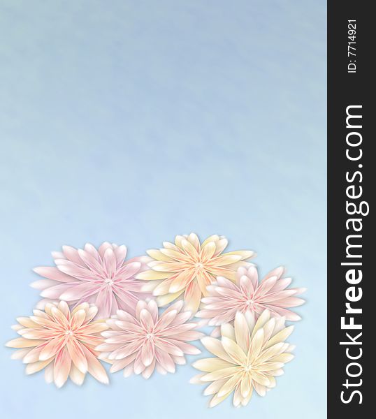 Floral themed illustration for wallpaper or background. Floral themed illustration for wallpaper or background