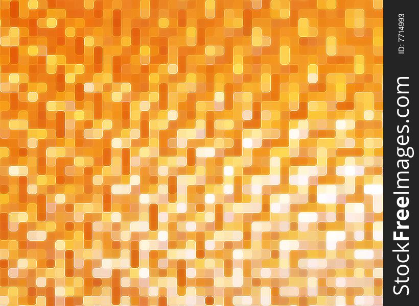 70s Style Abstract Mosaic Background. 70s Style Abstract Mosaic Background