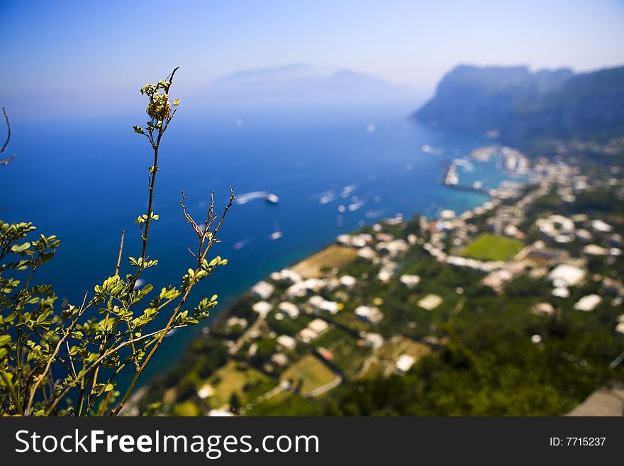 picture taken with a view to anacapri of capri