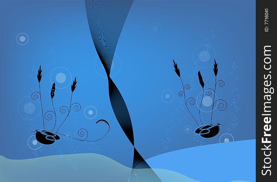 Abstract background design under water