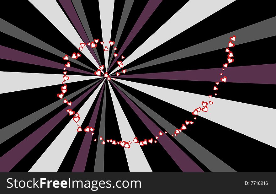 Abstract background design with hearts. Abstract background design with hearts