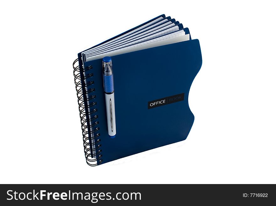 It is a notebook on white background