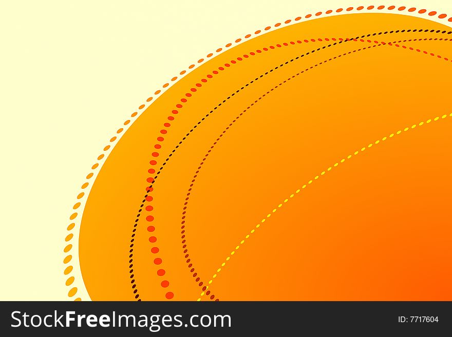 Vector illustration of Abstract Orange