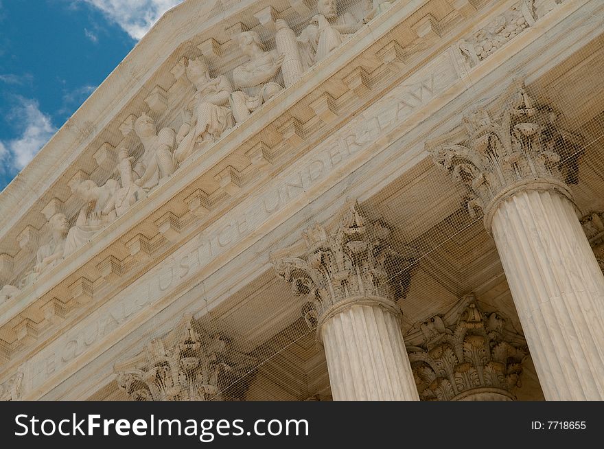 The Supreme Court of the United States in Washington, DC, USA. The Supreme Court of the United States in Washington, DC, USA