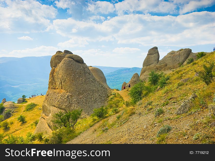 Landmark - Ghost Valley, Demerdji, Crimea, Ukraine.