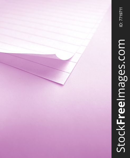 Writing note paper on gradient background. Writing note paper on gradient background