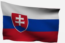 Slovakia 3d Flag Stock Images Slovakia 3d Flag Stock Images