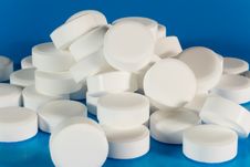 Closeup Of A Pile Of White Pills Stock Photos Closeup Of A Pile Of White Pills Stock Photos