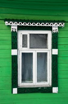 House Window In Russian Village Royalty Free Stock Images House Window In Russian Village Royalty Free Stock Images