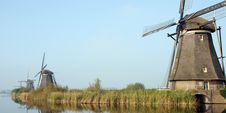 Panorama Of Windmills Stock Photography Panorama Of Windmills Stock Photography