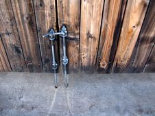 Old Wooden Gate Doors Royalty Free Stock Photos