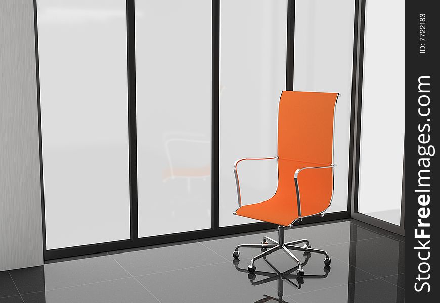 The chair in the office 3D