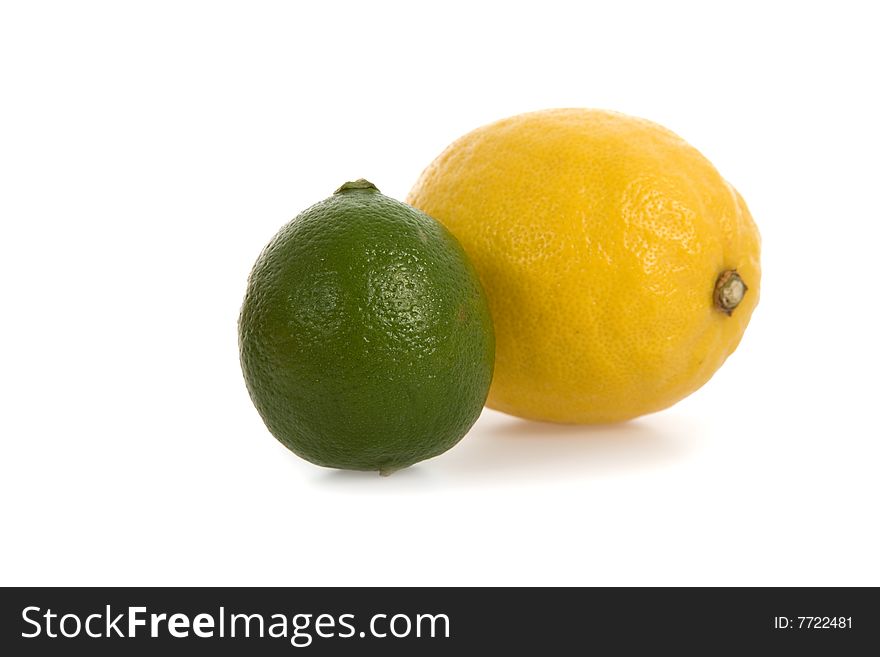 Lemon isolated on white background