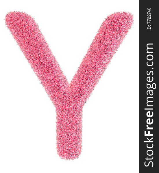 Furry Pink Letter