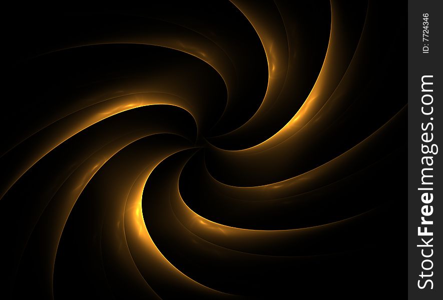 Abstract futuristic illustration in black background