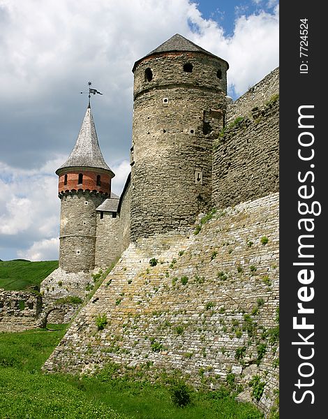 Old fortress in Kamyanets-Podolsky Ukraine