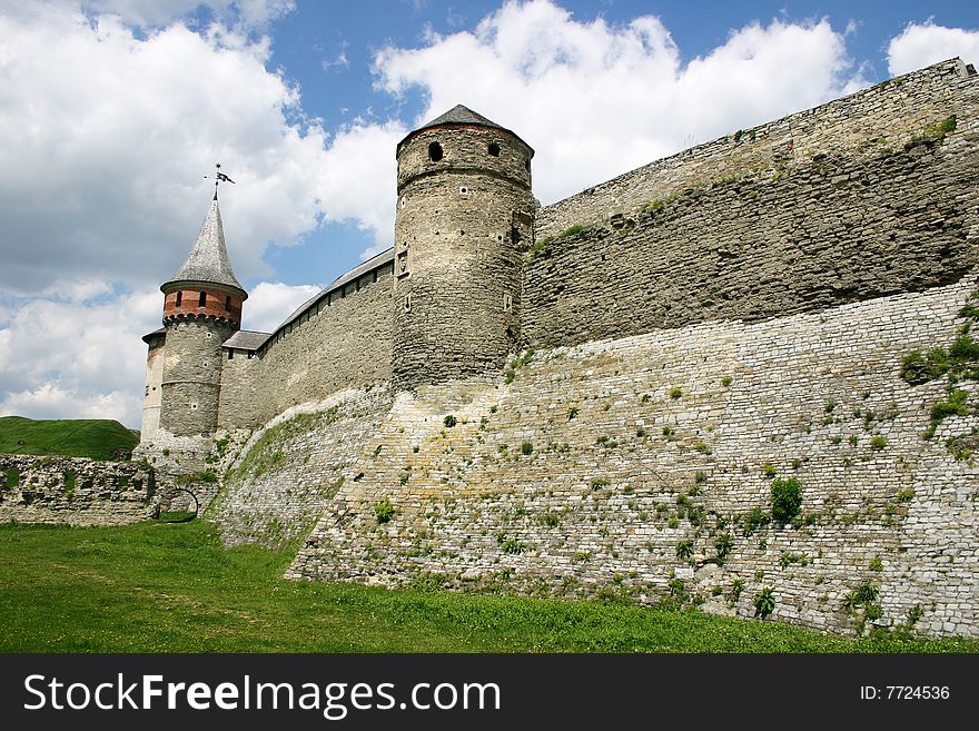 Old fortress in Kamyanets-Podolsky Ukraine