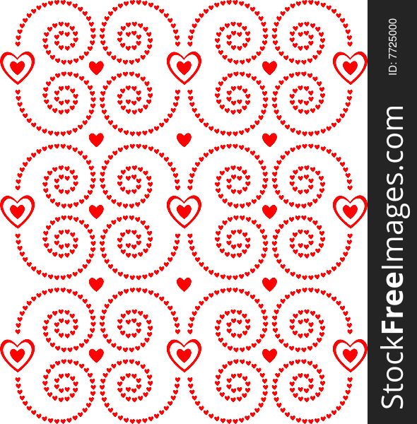 Heart pattern for valentine's day. + Vector file. Heart pattern for valentine's day. + Vector file