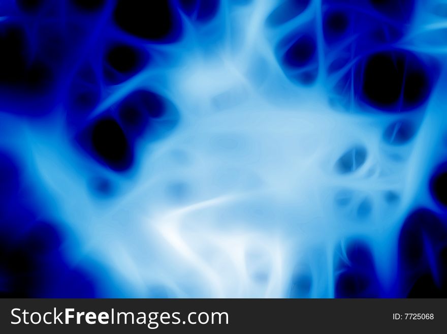 Blue abstract background composed by fractal lines. Blue abstract background composed by fractal lines.