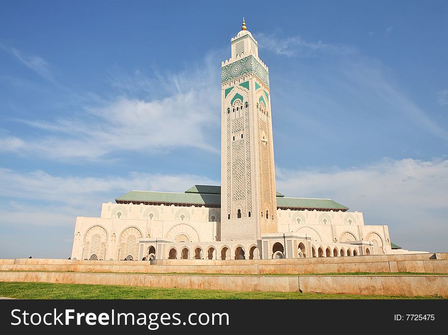 The Mosque of Hassan II in Casablanca, Morocco