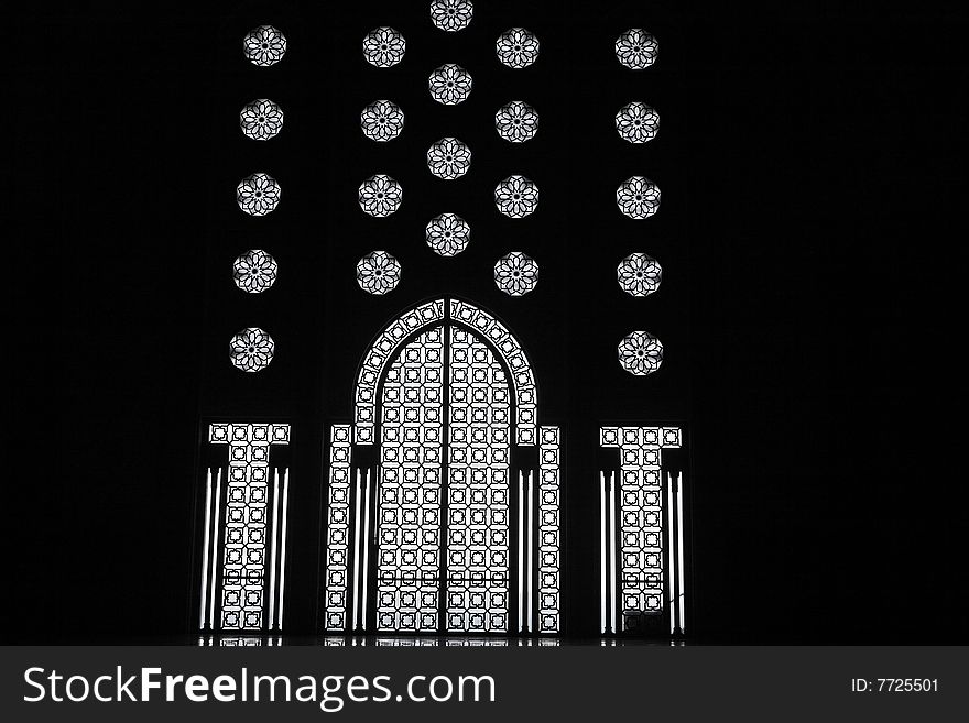 Interiors of the Mosque of Hassan II